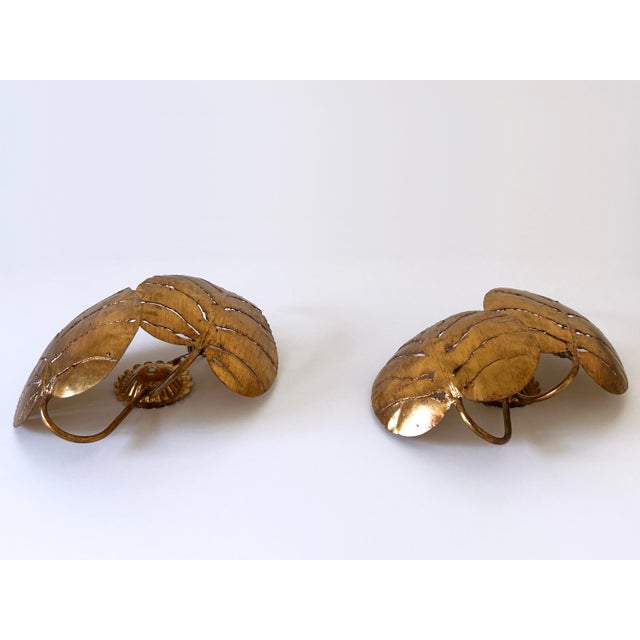Large Mid-Century Double Leaves Monstera Sconces by Hans Kögl, 1970s, Set of 2 For Sale - Image 18 of 18