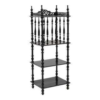 Turn of the Century French Wooden Shelf with Original Patina For Sale