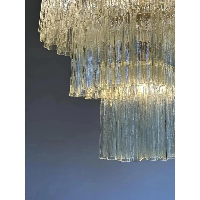 Contemporary Italian Murano Glass Flush Mount with Tronchi Design by Simoeng for Simoeng For Sale - Image 3 of 9