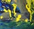 Paper Nude in the Garden Abstract Expressionist Original Acrylic Painting on Paper by Michael William Eggleston For Sale - Image 7 of 9