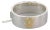 Mid 20th Century Tiffany & Co Sterling & 18k Gold Wide Key Lock Bangle Bracelet For Sale