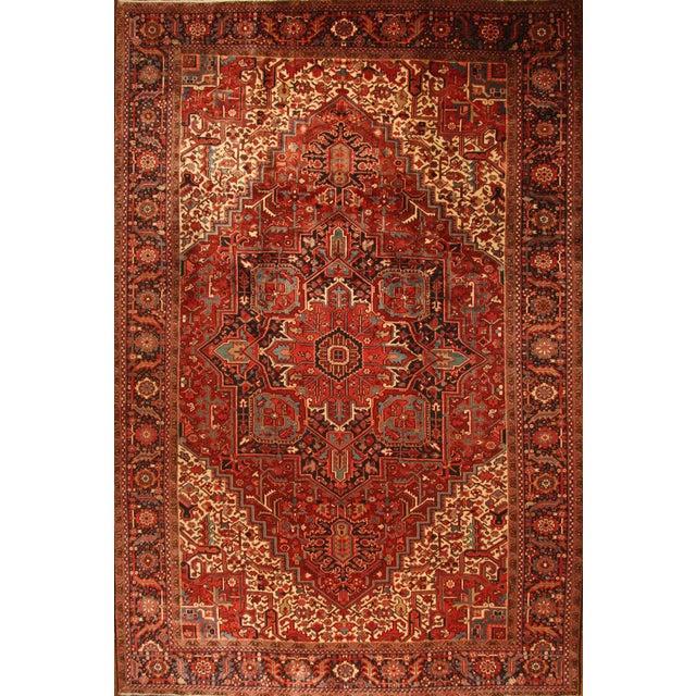 Middle Eastern Hand-Knotted Rug For Sale