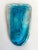 Figurative Vintage Art Glass Blue Face Mask Paperweight For Sale - Image 3 of 10
