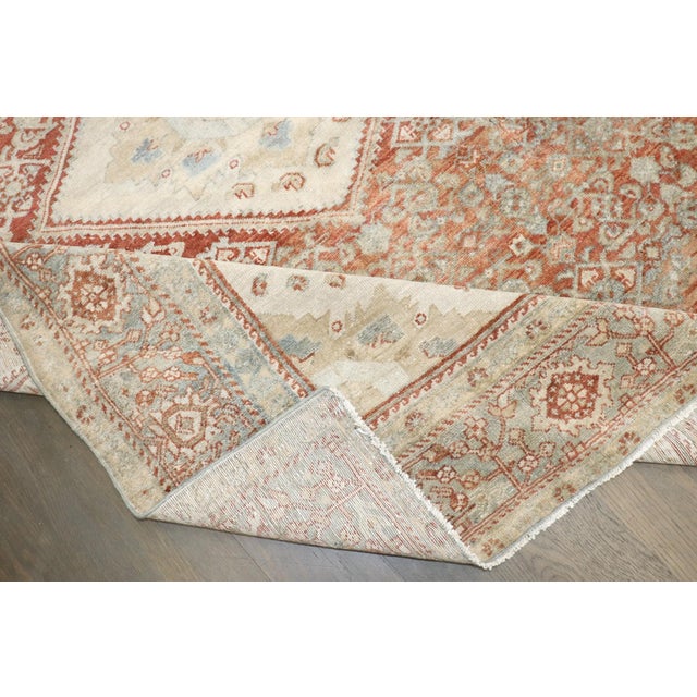 Textile Malayer Medallion Square Accent Rug no. j5322 For Sale - Image 7 of 7