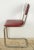 Mid 20th Century Pair of Mid Century Steel Tube Red Vinyl Dining Chairs For Sale - Image 10 of 12