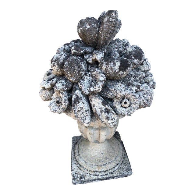 Early 20th Century Cast Stone Garden Ornament For Sale