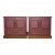 1970s Drexel Nightstand Set, Newly Refinished in Ruby Dusk by Benjamin Moore, A Pair For Sale