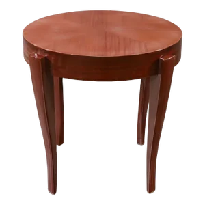 1990s Dakota Jackson "Eland" Round Mahogany Side Table