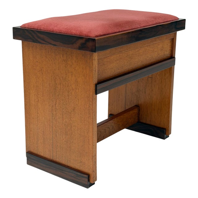 Art Deco Modernist Stool by Hendrik Wouda for Pander, 1924 For Sale