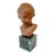 Vintage French Terracotta Bust of a Child on Marble Plinth For Sale