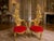 Red Mid 20c Italian Baroque Gold Red Velvet Side Chairs - Pair For Sale - Image 8 of 8