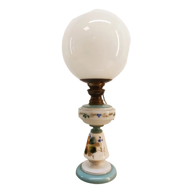Lamp Decorated with Spherical Glass For Sale