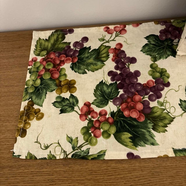 Textile Upcycled Grapevine Table Runner and Accent Pillows For Sale - Image 7 of 12