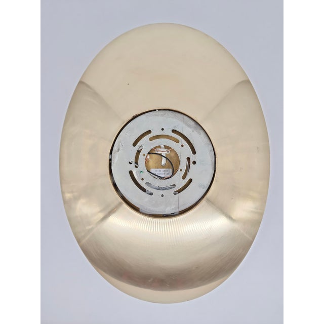 2010s Kelly Wearstler Nouvel Flush Mount Light for Visual Comfort in Antique Burnished Brass & White Glass For Sale - Image 5 of 10