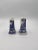 Original "Blue Willow" Japan Salt & Pepper Shakers, roughly 3.5” Tall 1.75” wide 1.75” deep. Same hole pattern on top, one...