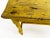 Wood 1950s Vintage Primitive Farmhouse Yellow Bench For Sale - Image 7 of 10