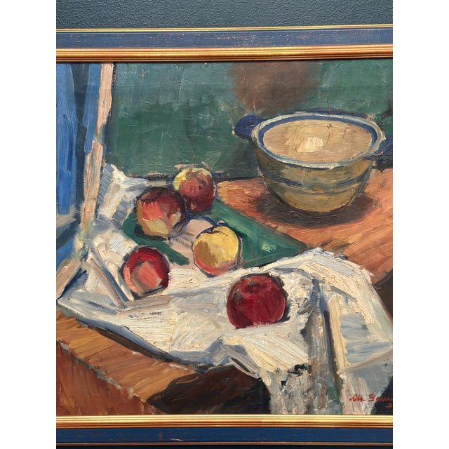 Albert Gammelgaard, Still Life, 1931, Oil on Canvas, Framed For Sale - Image 4 of 18