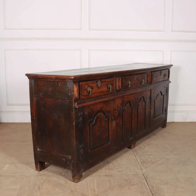 English Oak Dresser Base For Sale - Image 10 of 13