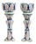 Porcelain Planters with Columns, Set of 2 For Sale