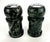 1980s Heavy Stone or Granite Salt and Pepper Shaker Set For Sale - Image 5 of 7