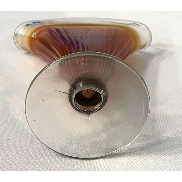 Early 20th Century Dugan Carnival Glass Vase For Sale In Philadelphia - Image 6 of 6