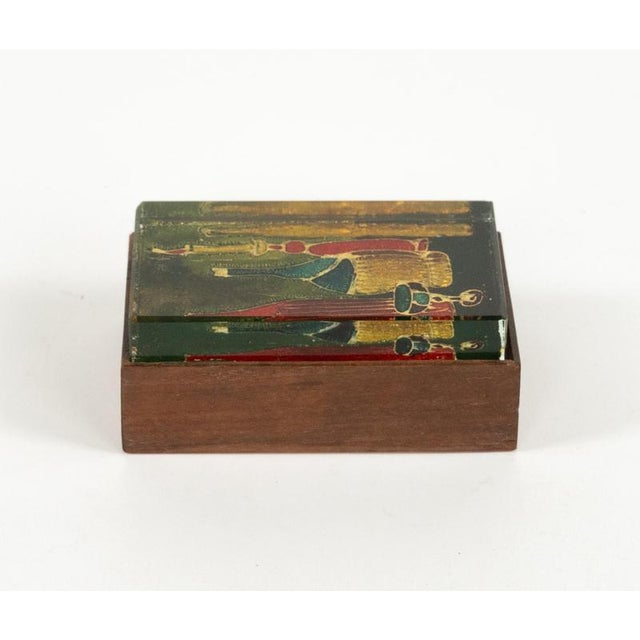 Mid-Century Modern Mid-Century Box in Wood and Art Glass attributed to Erwin Burger for Fontana Arte, Italy, 1950s For Sale - Image 3 of 18