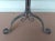 Mid 20th Century Vintage Dark Wrought Iron Maple Leaf Design Stand For Sale - Image 5 of 9