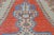 Blue 1960s Red and Blue Vintage Rug For Sale - Image 8 of 11