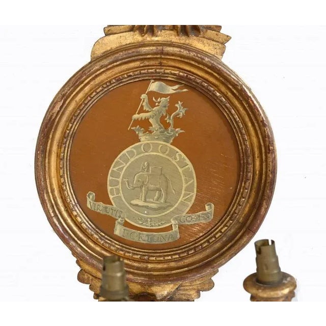 Gilt Neo-Classical Mirror Girandoles Eagle, Set of 2 For Sale - Image 3 of 7