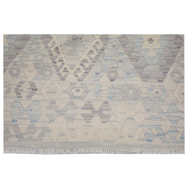 2010s Afghan Maimana Hand Knotted Wool Rug, 6'1''x8'4'' For Sale - Image 5 of 5