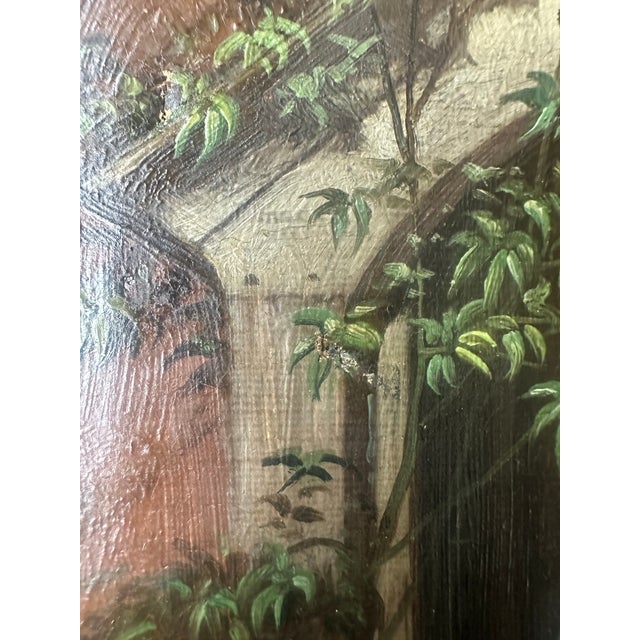 Antique European Oil Painting on Canvas For Sale - Image 4 of 5