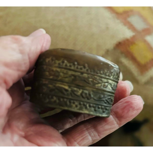 Vintage Ming or Ching Dynasty Trinket Box Chinese Porcelain Shard For Sale - Image 9 of 10