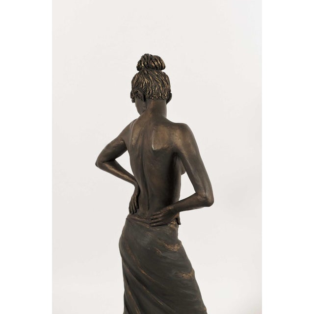 Figurative The Pose Figurative Plaster Sculpture For Sale - Image 3 of 8