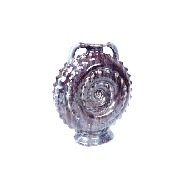 Ammonite Vase from Primavera Workshops, 1930s, in Flawless conditions. Designed 1920 to 1949 This piece has an attribution...