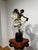 Late 20th Century Late 20th Century Large Art Deco Style Patinated Metal Dancer Sculpture With Neoclassical Wood Pedestal For Sale - Image 5 of 15