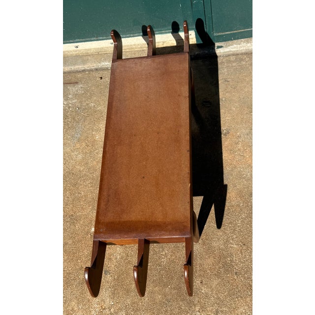 1950s 1950s Sculptural Bench Mid Century Modern For Sale - Image 5 of 10