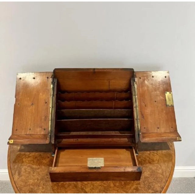 Victorian Mahogany Stationary Box, 1860s For Sale - Image 3 of 8