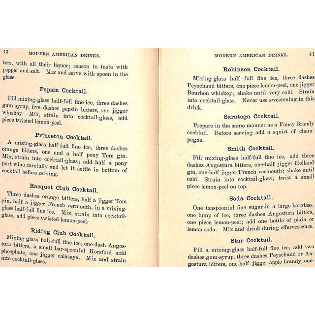 Paper "Modern American Drinks: How to Mix and Serve All Kinds of Cups and Drinks" 1900 Kappeler, George J. For Sale - Image 7 of 11
