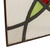 Art Deco Geometric Stained Glass Windows, Set of 2 For Sale - Image 10 of 12