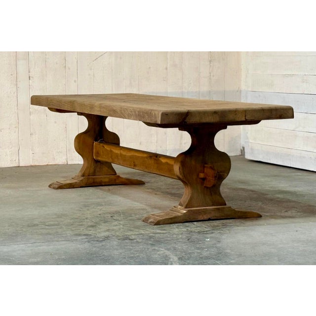 Large French Oak Dining Table, 1920 For Sale - Image 3 of 18