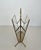 Neoclassical 1940s Faux bamboo bronze and brass magazine rack by Maison Baguès For Sale - Image 3 of 12