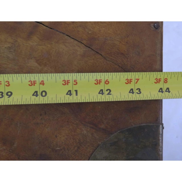 Chestnut Late 19th-Early 20th Century Camphor Wood Trunk For Sale - Image 8 of 9