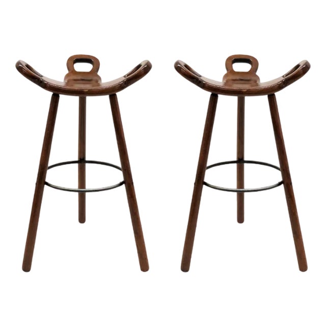 Set of Vintage Marbella Bar Stools by Sergio Rodriguez for Confonorm, 1970s For Sale
