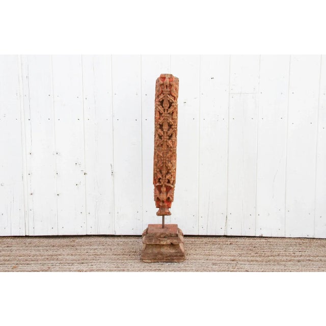 Tribal Antique Architectural Carved Corbel For Sale - Image 3 of 12