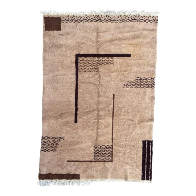 Moroccan Art Deco Rug by Da Silva-Bruhns For Sale