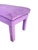Purple 1980s Vintage Purple Upholstered Parsons Bench For Sale - Image 8 of 12