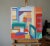 2020s Contemporary Postmodern Geometric Oil Painting of an Interior For Sale - Image 5 of 6