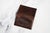 Luxurious Vintage Brown Leather Barney's New York Men's Wallet Card Case For Sale - Image 4 of 9