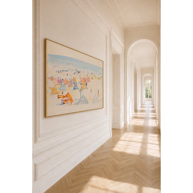 Jonathan Adler Vintage French Beach Print, Coastal Wall Art by Albert Marquet - 12" X 8" For Sale - Image 4 of 8