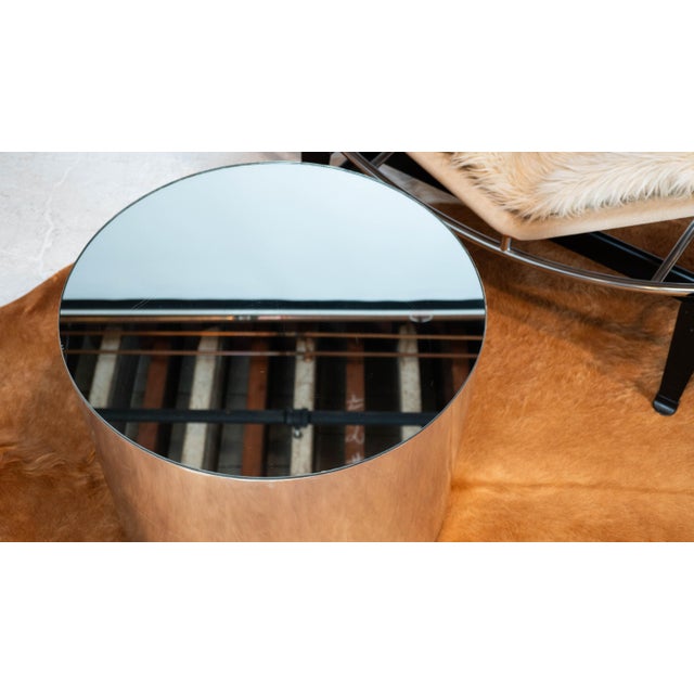 1980s Paul Mayen Rolling Drum Chrome Side Table for Habitat International For Sale In Boston - Image 6 of 12